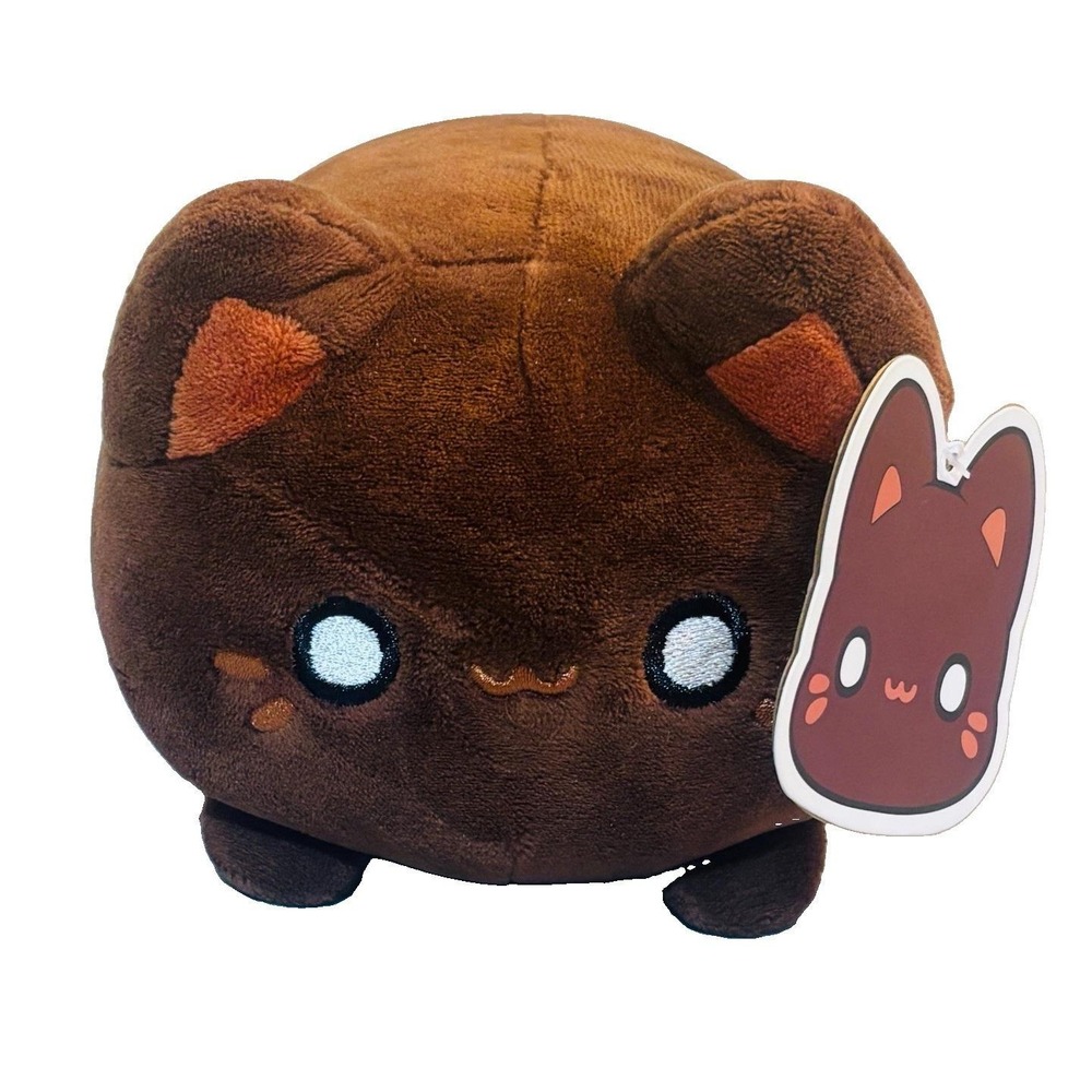 Aurora Tasty Peach Kona Coffee Meowchi Brown Plush Stuffed Animal Toy Clean Tag